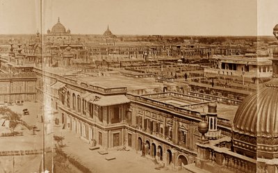 Panoramic View of the Courtyards of the Residency, Lucknow by Felice Beato
